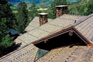 Dark Bronze RG16 Guards on DV Select Shake by Umbrella Roofing