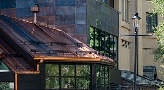 Dark Bronze Blizzard HD III on Park Plaza Copper Roof - Turner Morris Rfg